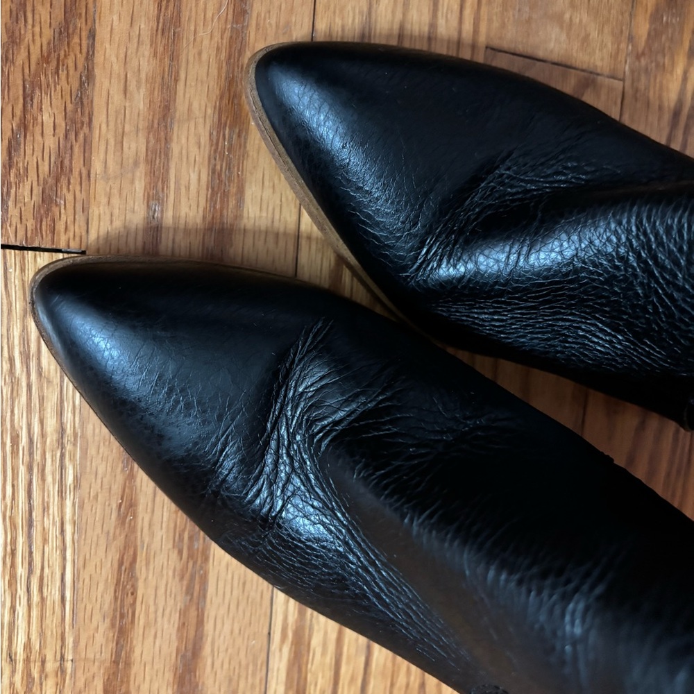 1. State Paiton Black Leather Knee High Boots- 6 - Picture 5 of 8